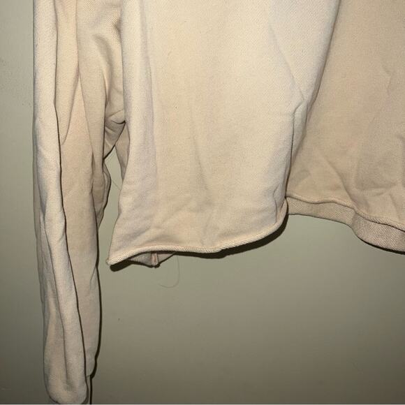 MONKI yellow/beige cropped crewneck L - Picture 2 of 4